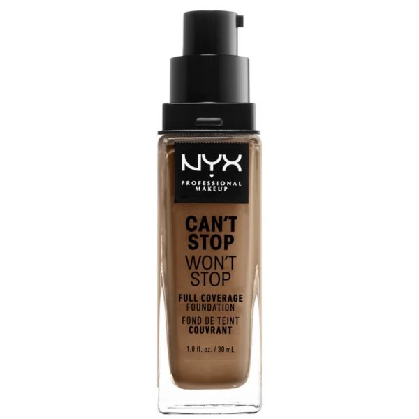 Nyx Professional Makeup Can't Stop Won't Stop 24 Hour Foundation Various Shades Mahogany