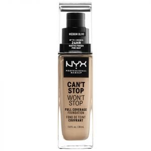 Nyx Professional Makeup Can't Stop Won't Stop 24 Hour Foundation Various Shades Medium Olive