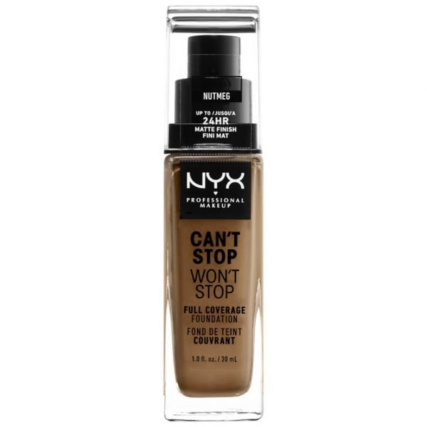 Nyx Professional Makeup Can't Stop Won't Stop 24 Hour Foundation Various Shades Nutmeg