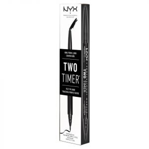 Nyx Professional Makeup Two Timer Dual Ended Eyeliner Jet Black