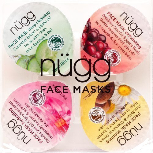 Nügg Face Mask 4 kpl Exfoliating Soothing Hydrating Revitalizing