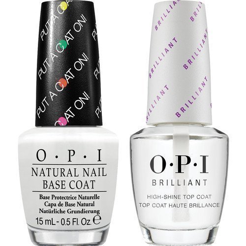 OPI Brilliant Top Coat + Base Coat