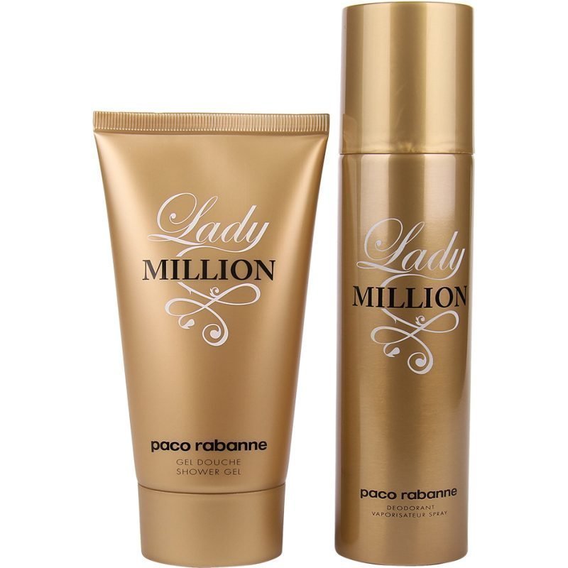 Paco Rabanne Lady Million Duo Deodorant Spray 150ml Shower Gel 150ml