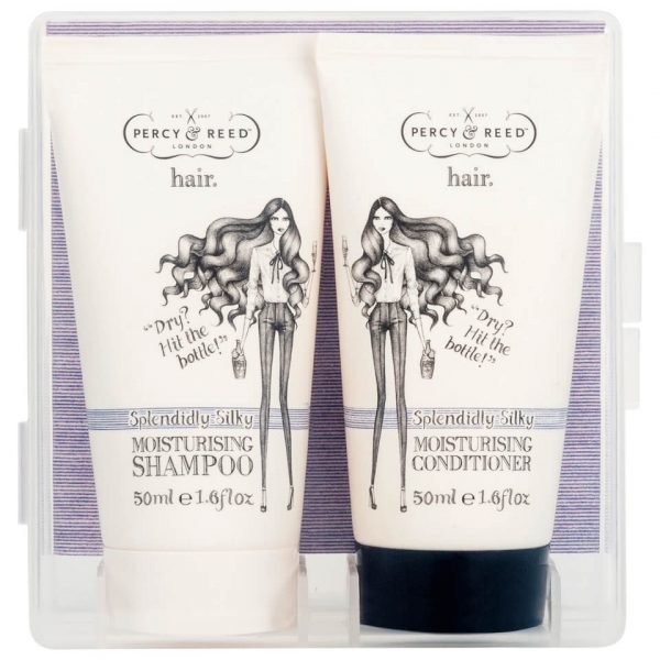 Percy & Reed To Go! Splendidly Silky Moisture Shampoo And Conditioner Duo 2 X 50 Ml