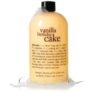 Philosophy Bath Vanilla Birthday Cake 3 In 1 Shower Gel Suihkutuote 480 ml