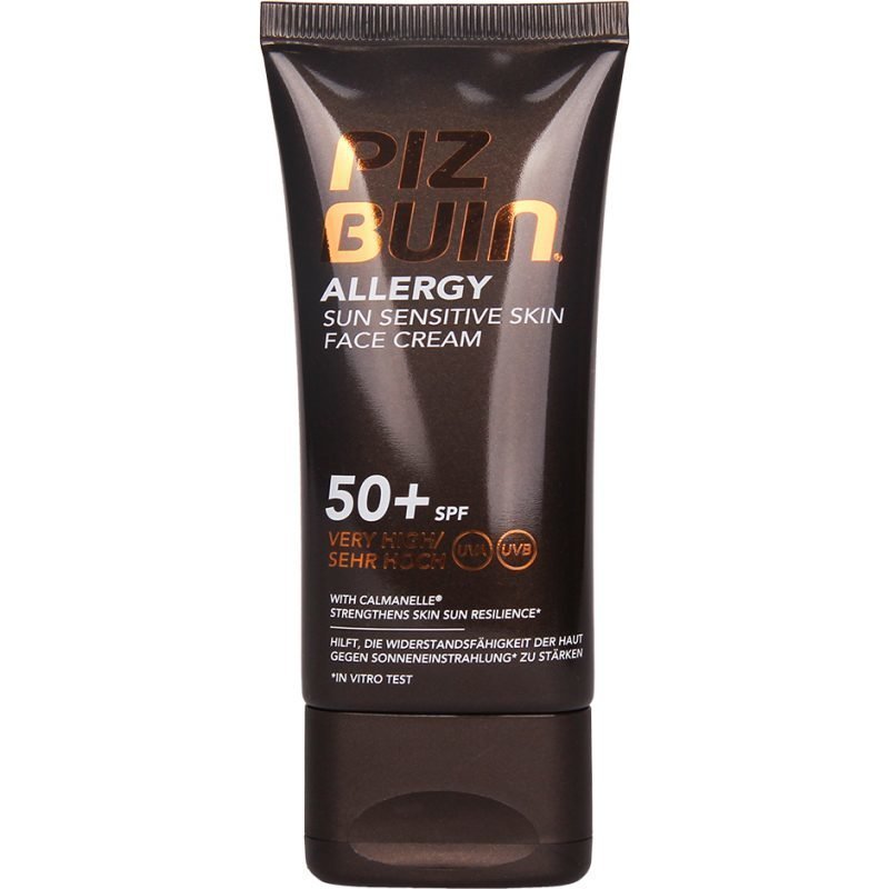 Piz Buin Allergy Face Cream Sun Sensitive Skin Lotion SPF50+ 50ml