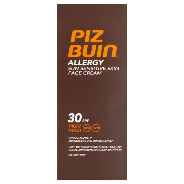 Piz Buin Allergy Sun Sensitive Skin Face Cream High Spf30 50 Ml