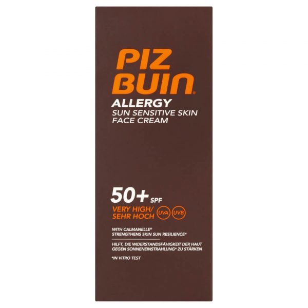 Piz Buin Allergy Sun Sensitive Skin Face Cream Very High Spf50+ 50 Ml