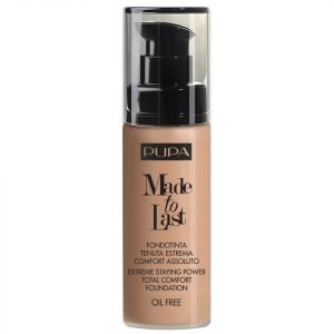Pupa Made To Last Extreme Staying Power Total Comfort Foundation Various Shades Golden Beige