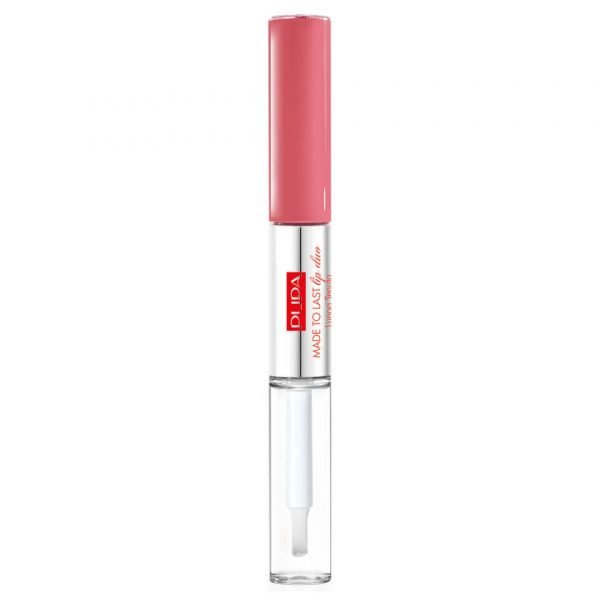 Pupa Made To Last Waterproof Lip Duo Liquid Lip Colour And Top Coat Sweet Pink 4 Ml