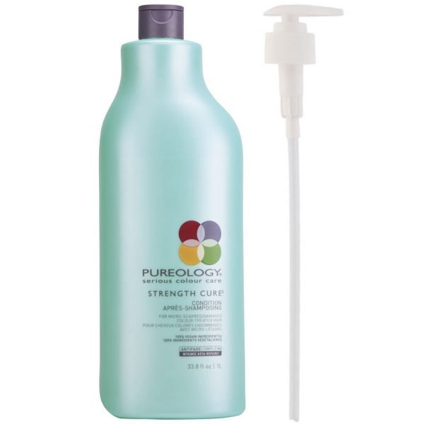 Pureology Strength Cure Conditioner 1000 Ml With Pump