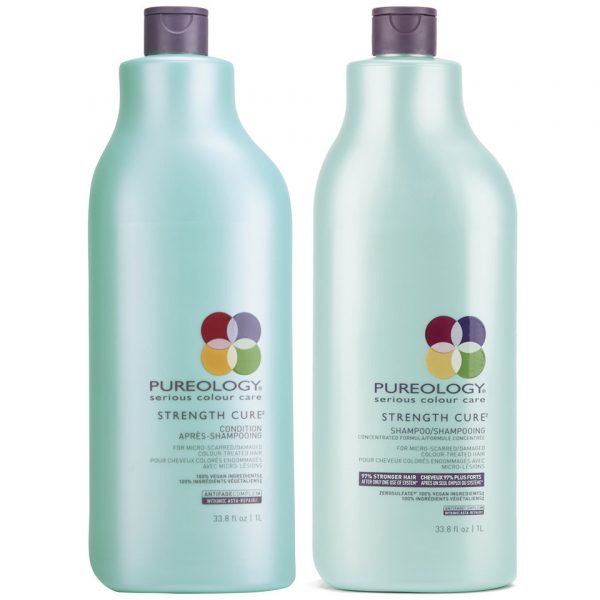 Pureology Strength Cure Shampoo And Conditioner 1000 Ml