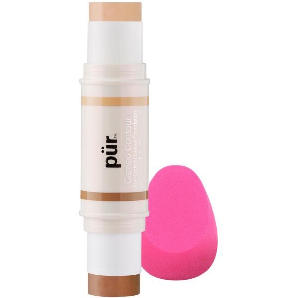 Pür Cameo Stick Dual Ended Contour Stick With Contour Blending Sponge 8.6g Medium