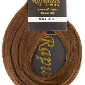 Rapunzel #8 Ruskea Clip On-setti Hair Extensions