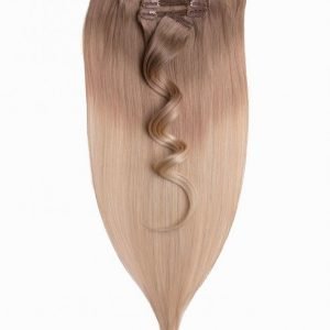 Rapunzel Of Sweden 50 Cm Ombre Clip-On Set 7 Pieces Hiustenpidennys Cendre Ash Blond