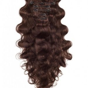 Rapunzel Of Sweden Clip-On Set Body Wave 60cm Hiustenpidennys Chocolate Brown