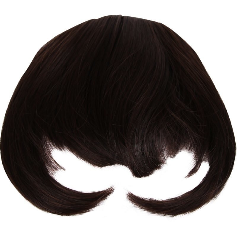 Rapunzel of Sweden Clip In Hair Fringe #2 Chocolate Brown