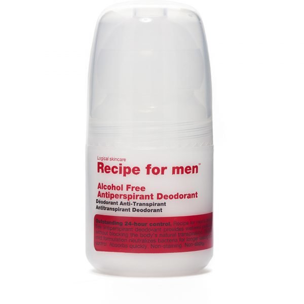 Recipe For Men Alcohol Free Antiperspirant Roll On Deodorant 60 Ml