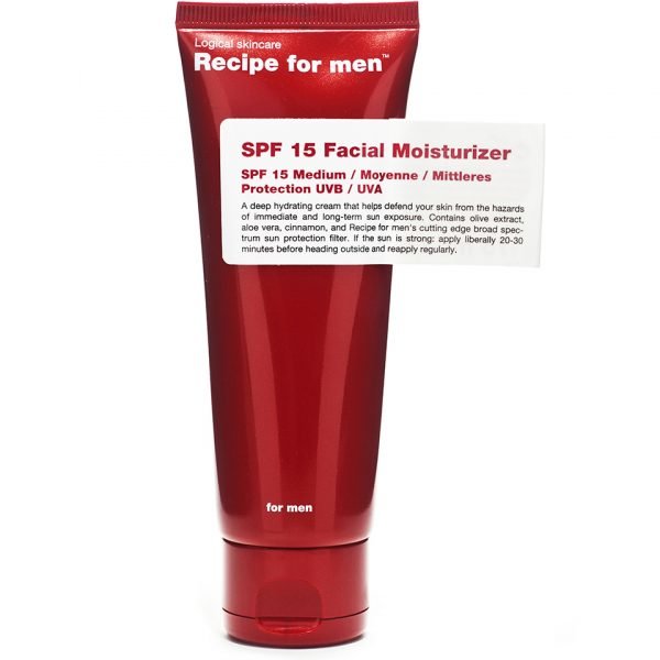 Recipe For Men Facial Moisturiser Spf15 75 Ml