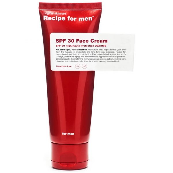 Recipe For Men Spf 30 Face Cream