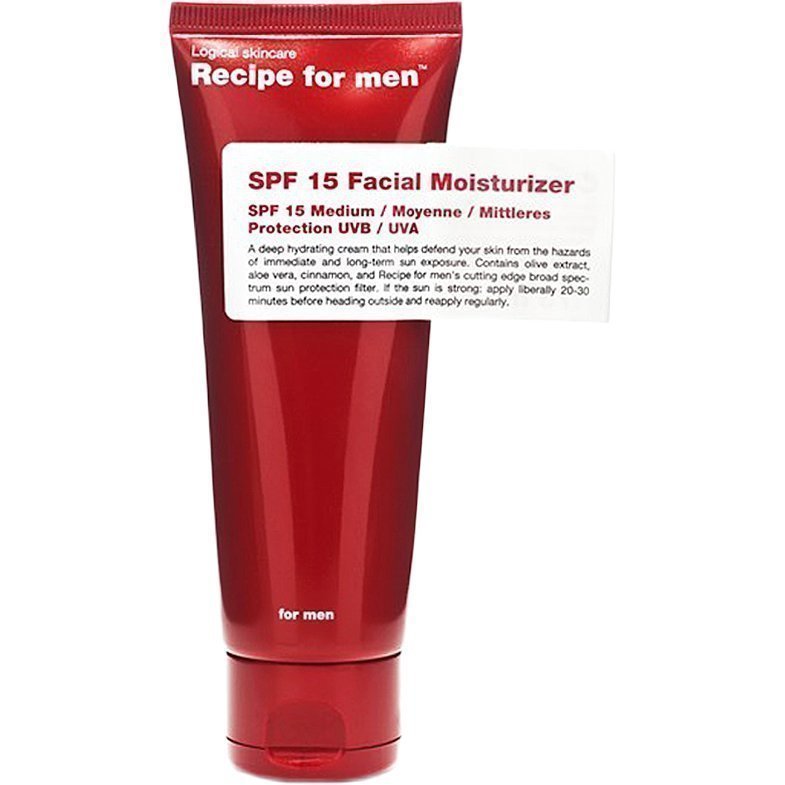 Recipe for men SPF 15 Facial Moisturizer 75ml