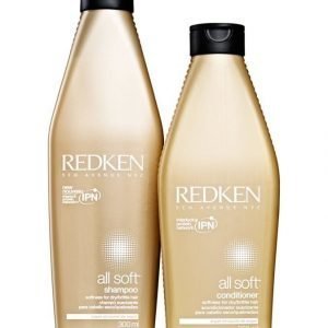 Redken All Soft Lahjapakkaus: All Soft Shampoo 300 ml Ja All Soft Conditioner 250 ml