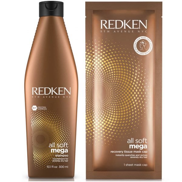 Redken All Soft Mega Shampoo And Sheet Mask Duo