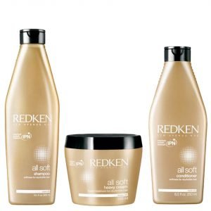 Redken All Soft Thick Hair Care Pack 3 Products