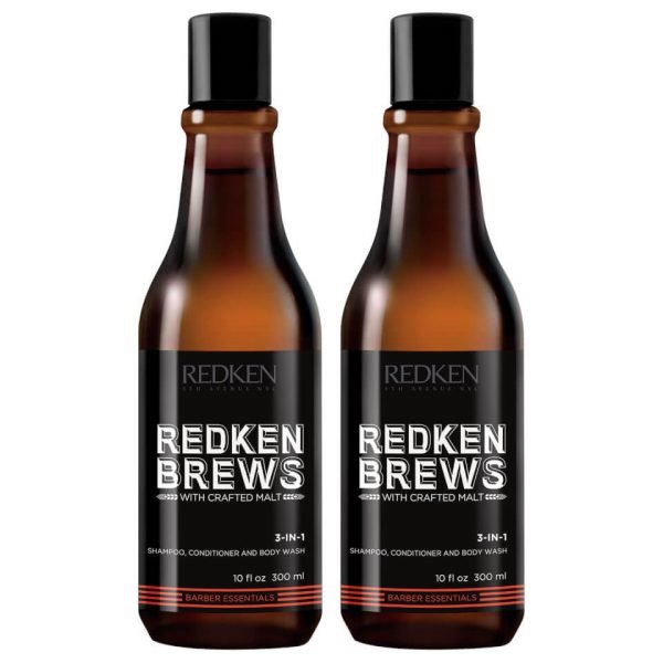 Redken Brews Men's 3 In 1 Shampoo Duo