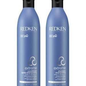Redken Extreme Shampoo Ja Hoitoaine 500 + 500 ml Jättikoko