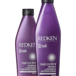 Redken Real Control Pakkaus Real Control Shampoo 300 ml Ja Hoitoaine 250 ml