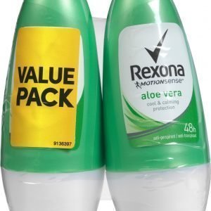 Rexona Aloe Vera 50 Ml Antiperspirantti Roll-On 2 Kpl