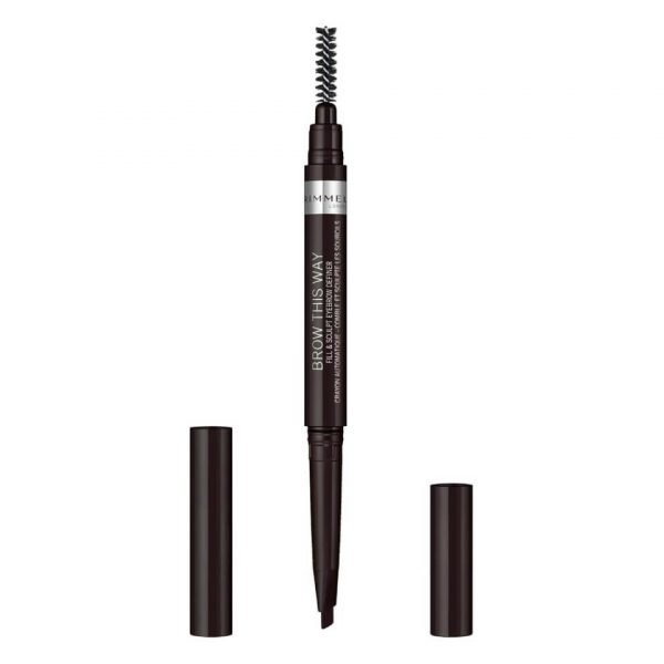 Rimmel Brow This Way Fill And Sculpt Eyebrow Definer 0.4g Various Shades Soft Black
