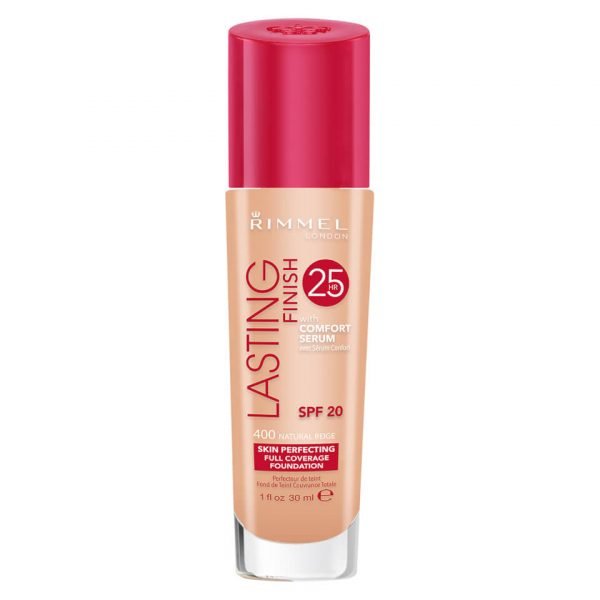 Rimmel Lasting Finish 25 Hour Foundation With Comfort Serum 30 Ml Various Shades Natural Beige