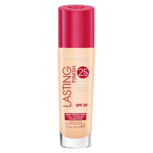 Rimmel Lasting Finish 25 Hour Foundation With Comfort Serum 30 Ml Various Shades True Ivory