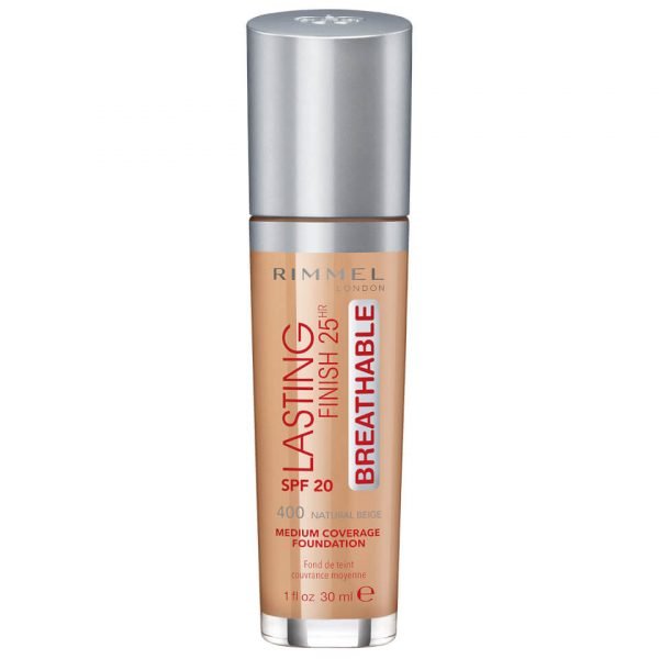 Rimmel Lasting Finish Breathable Foundation 30 Ml Various Shades Natural Beige