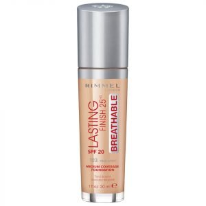 Rimmel Lasting Finish Breathable Foundation 30 Ml Various Shades True Ivory