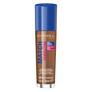 Rimmel Match Perfection Foundation 30 Ml Various Shades Deep Chocolate