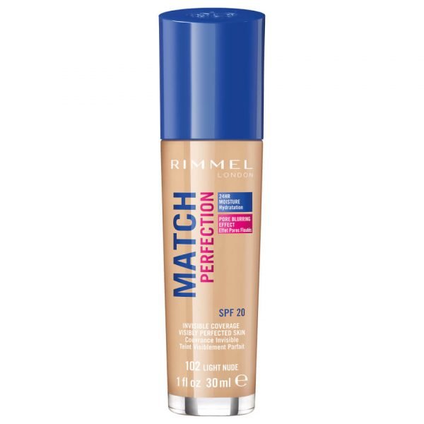 Rimmel Match Perfection Foundation 30 Ml Various Shades Light Nude