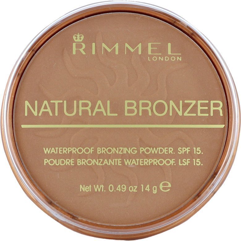 Rimmel Natural Bronzer Waterproof SPF15 Bronzing Powder 021 Sun Light 14g