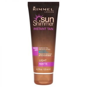 Rimmel Sunshimmer Water Resistant Wash Off Instant Tan Matte 125 Ml Light Matte