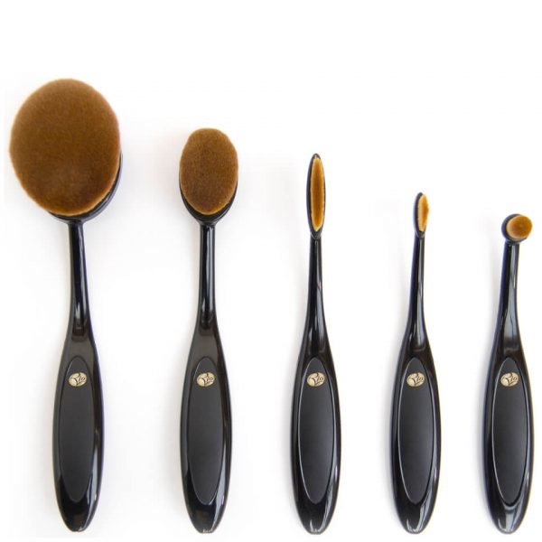 Rio Essential Microfibre Profession Oval Cosmetic Brush Collection