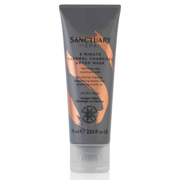 Sanctuary Spa 5 Minute Thermal Charcoal Detox Mask 75 Ml