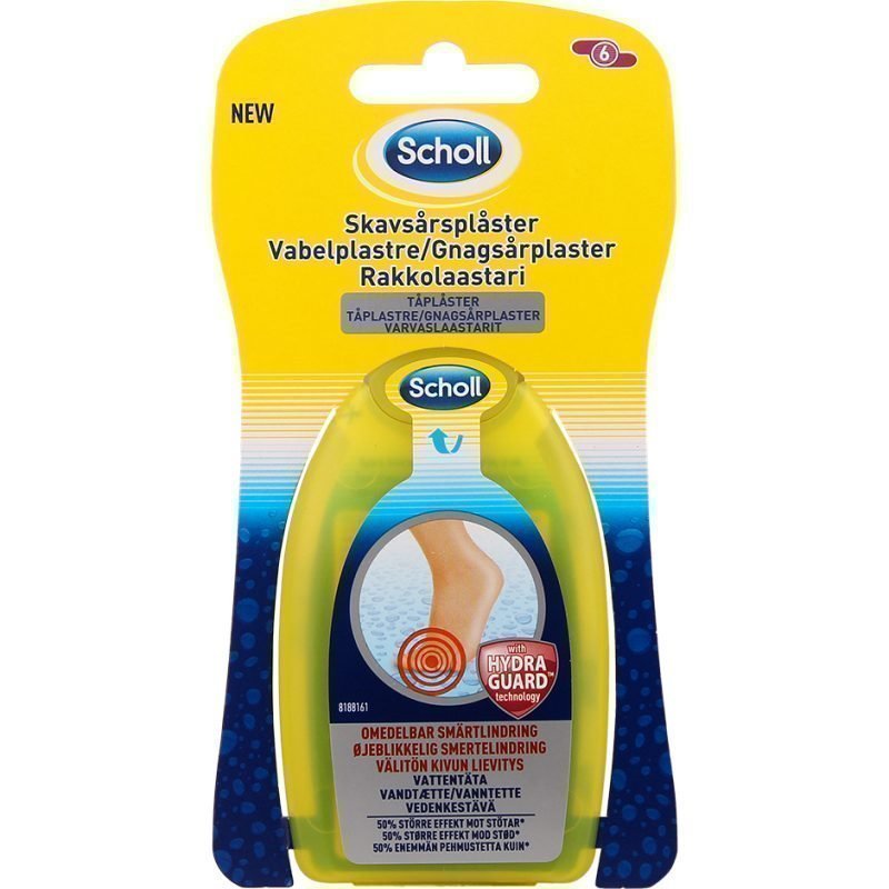 Scholl Plasters Clear Gel For Toe 6 pieces