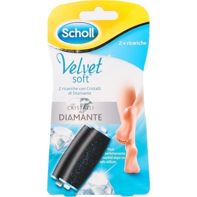 Scholl Velvet Smooth Diamante 2 x Electric Footfile Refill