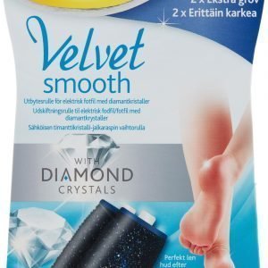 Scholl Velvet Smooth Diamond Extra Karkea Täyttöpakkaus 2 Kpl