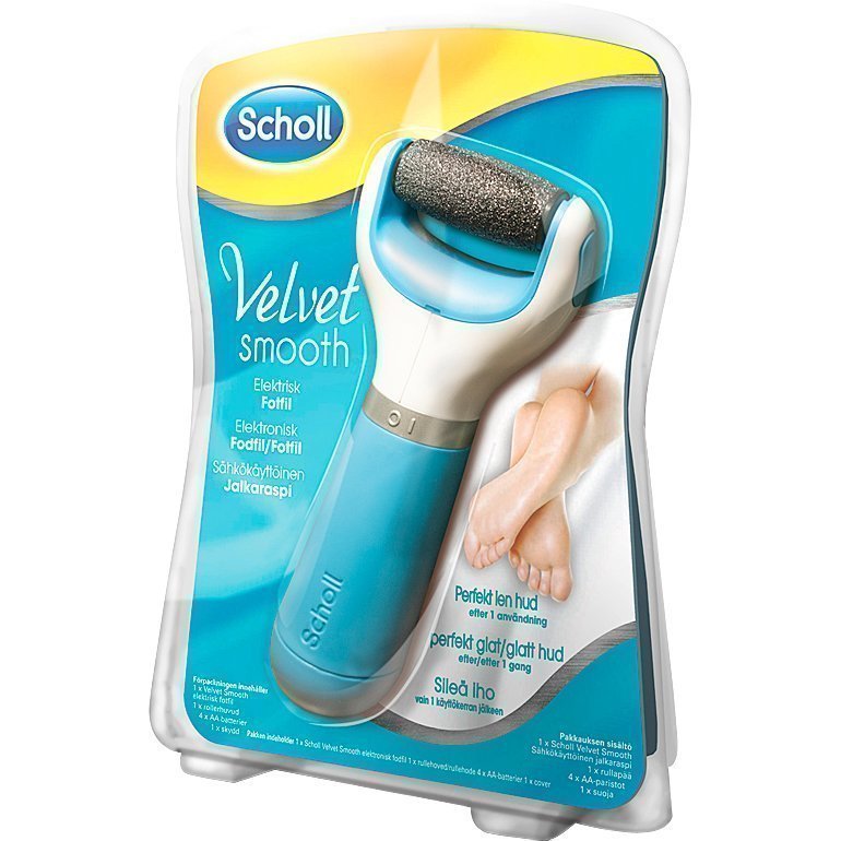 Scholl Velvet Smooth Electric Footfile (4xAA Batteries Included)