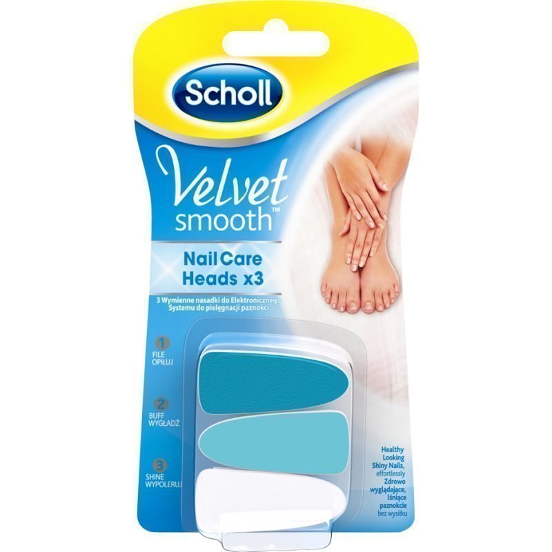 Scholl Velvet Smooth Nail Care Heads x3