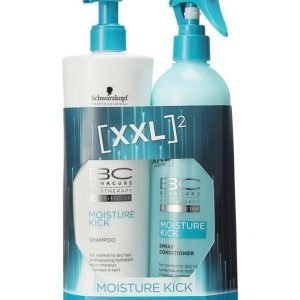 Schwarzkopf Bonacure Moisture Kick Xxl Pakkaus: Shampoo 500 ml + Hoitoaine 400 ml