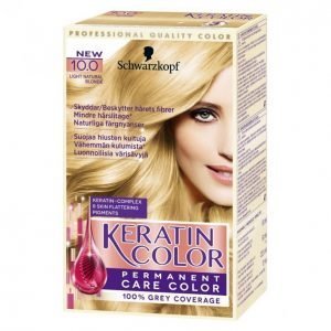 Schwarzkopf Keratin Color 10.0 Light Natural Blonde Kestoväri